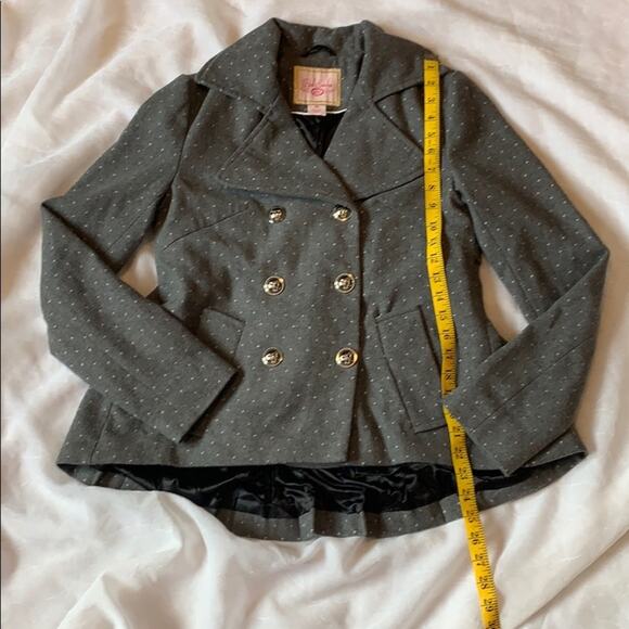 Pink Envelope Lolita grey polka dot peacoat, med - Picture 4 of 8